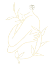 Woman hug illustration